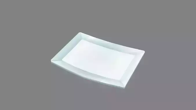 Cartoon square plate