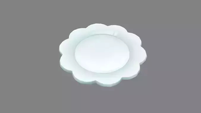 Cartoon lace round plate