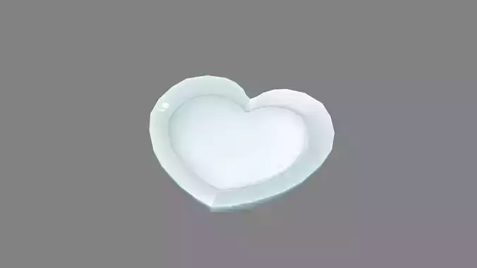 Cartoon heart shaped plate - love plate