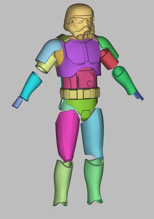 TK Gen 1 Prototype Trooper One12 custom STL kit 3D print model_4