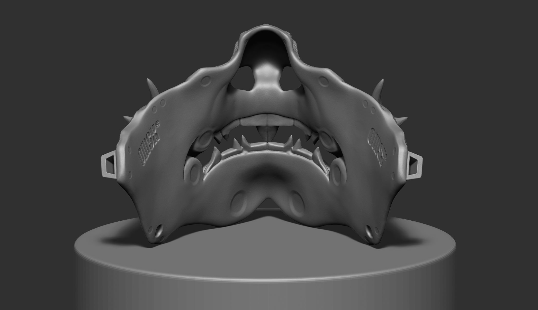 Samurai mask III 3D print model_3