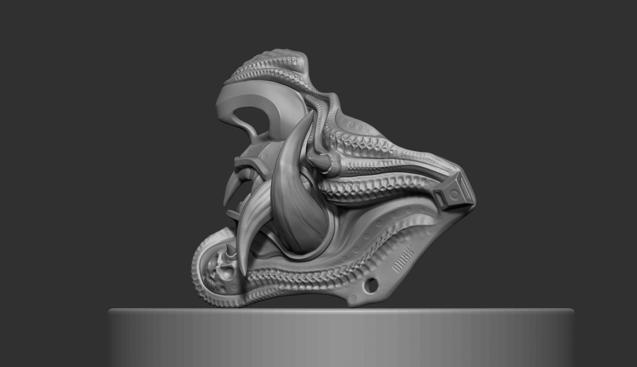 Samurai mask III 3D print model_1