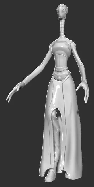 Kaminoan Taun We One12 scale articulated 3D STL 3D print model_0