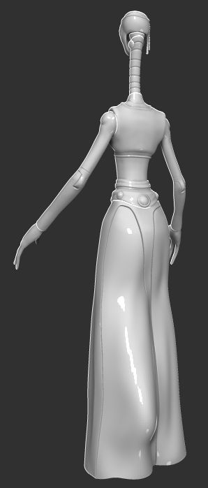 Kaminoan Taun We One12 scale articulated 3D STL 3D print model_1