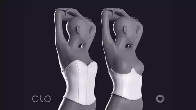 CORSET BASES genesis 8 highpoly 3D model