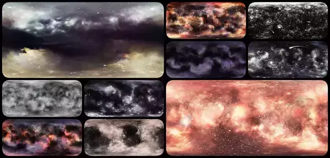 UNITY PROJECT SPACE SKY BUNDLE 10 Cosmic skies