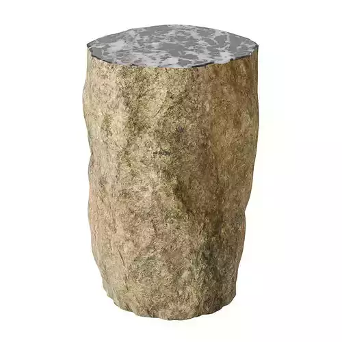 Small Side Table in Solid Stone