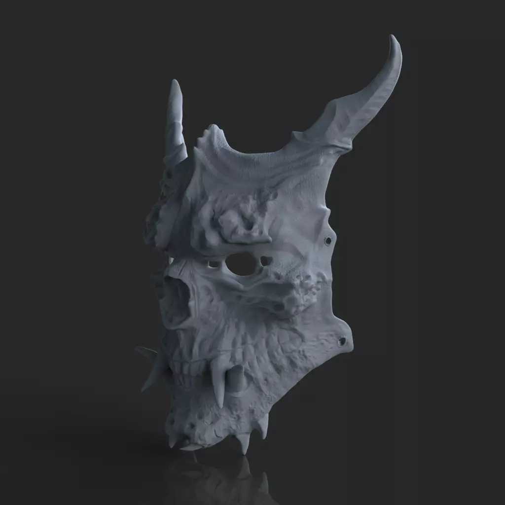 Oni Mask 3D print model_0