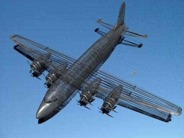 Douglas DC-4 Great Lakes Airlines 3D model_11