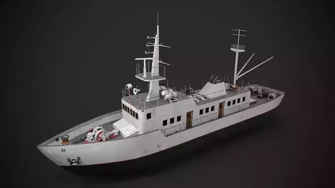 Old vessel 3D model