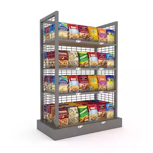 3D nuts and chips store model