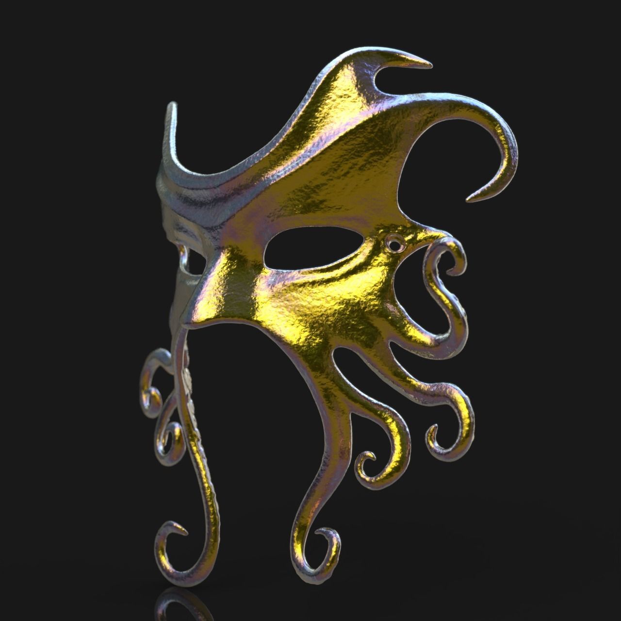 Cthulhu mask 3D print model_7