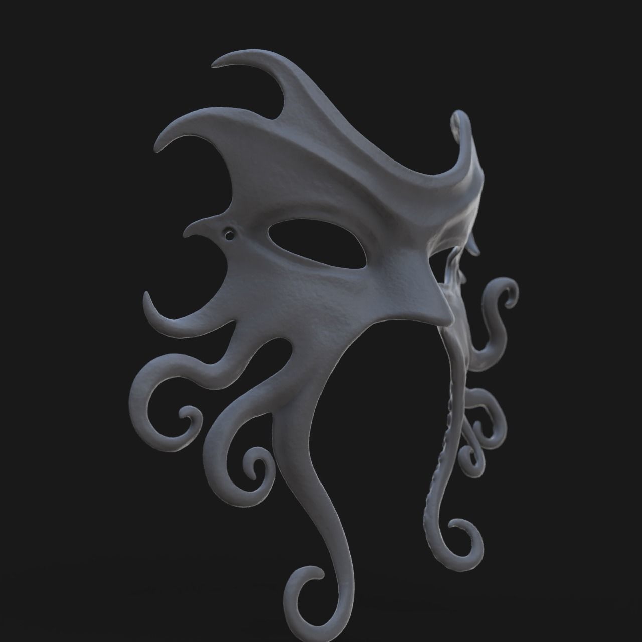 Cthulhu mask 3D print model_5