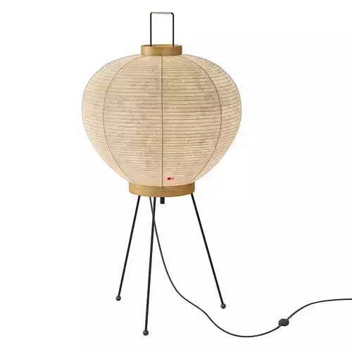 Vitra Akari 3A and 10A table and floor lamp 3D model