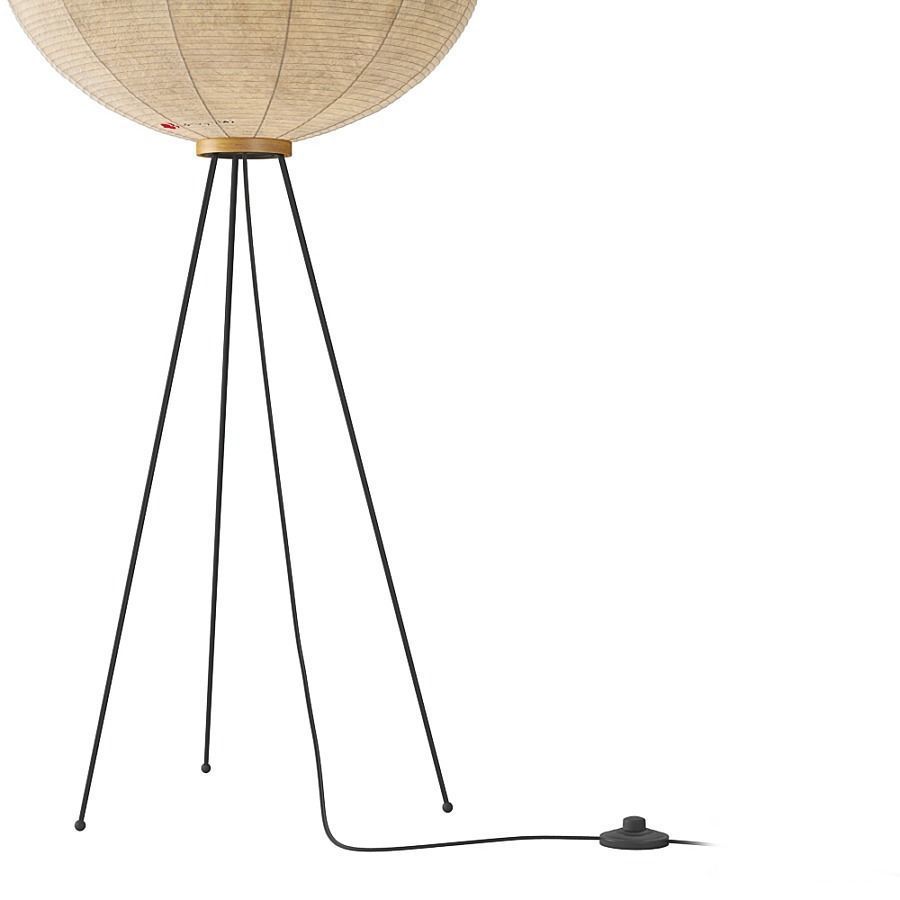 Vitra Akari 3A and 10A table and floor lamp 3D model_2