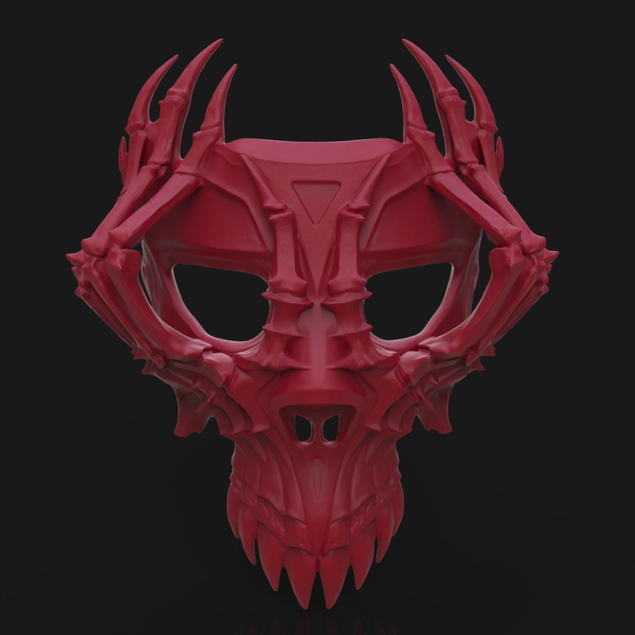Skull mask 3D print model_7