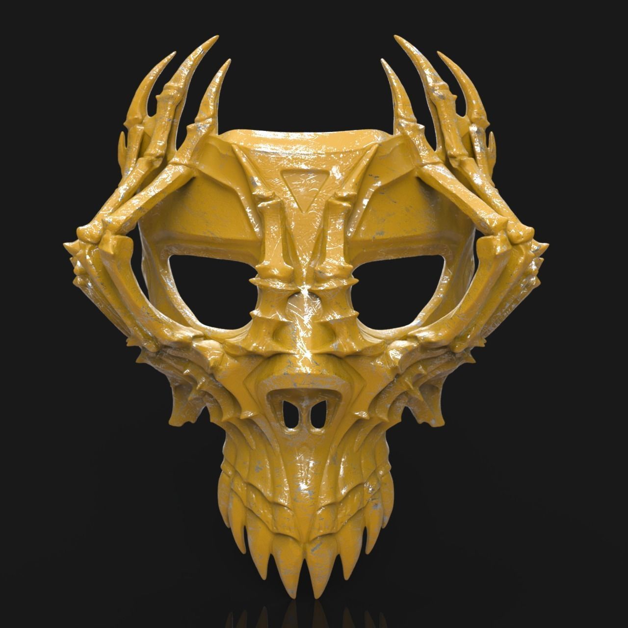 Skull mask 3D print model_9