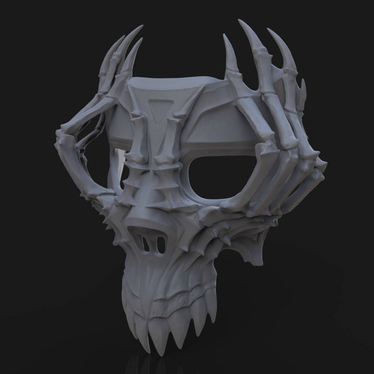 Skull mask 3D print model_1