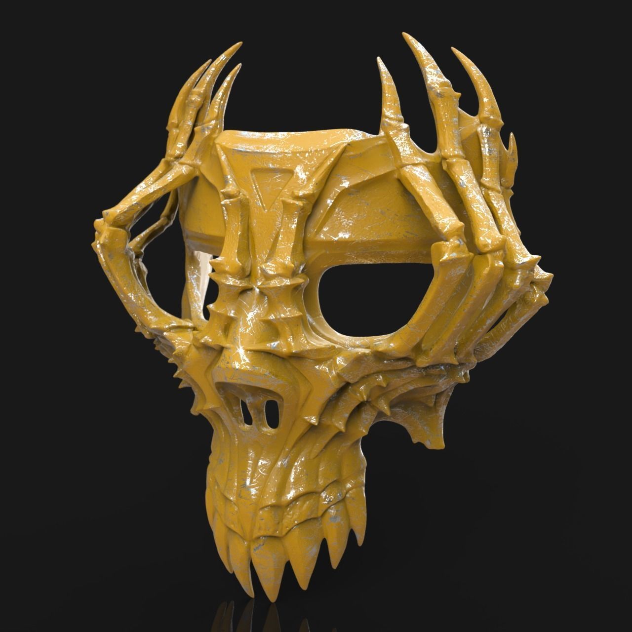 Skull mask 3D print model_8