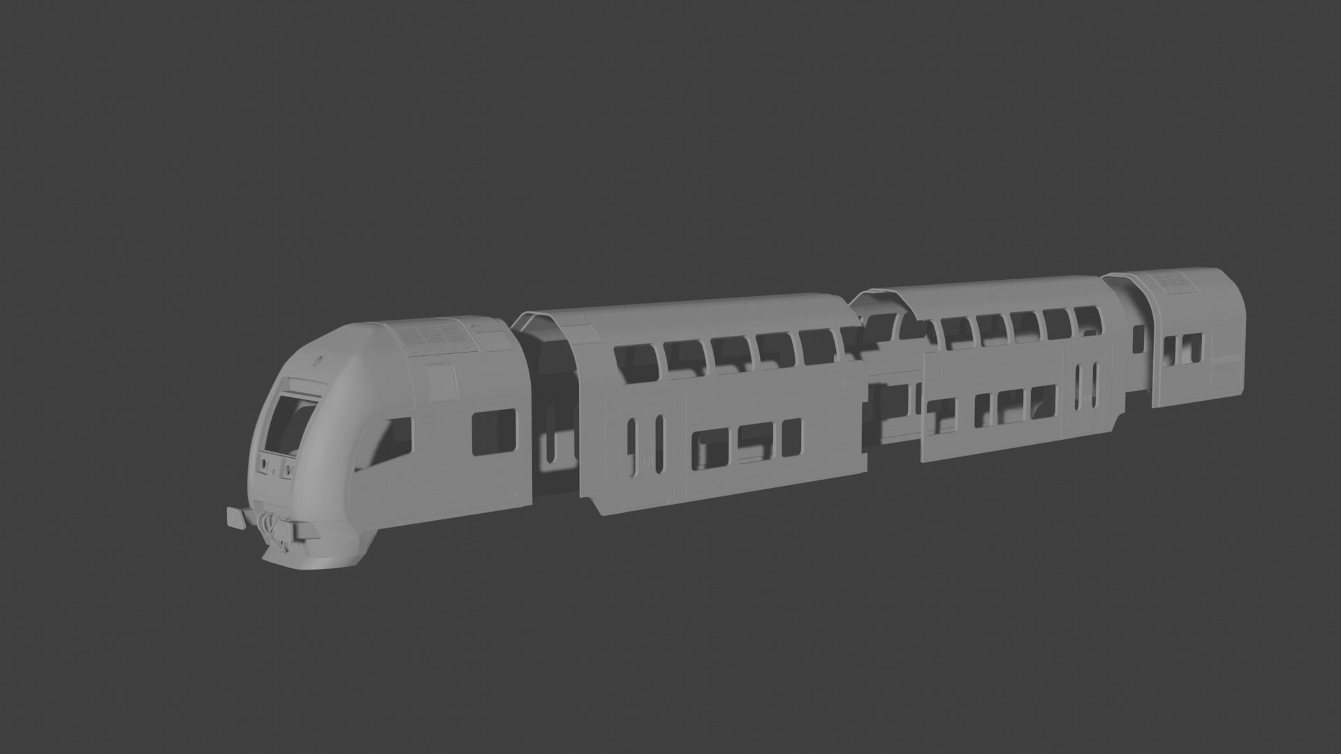 H0 1-87 scale Doppelstockwagen DABpbzfa 767 3D print model_11