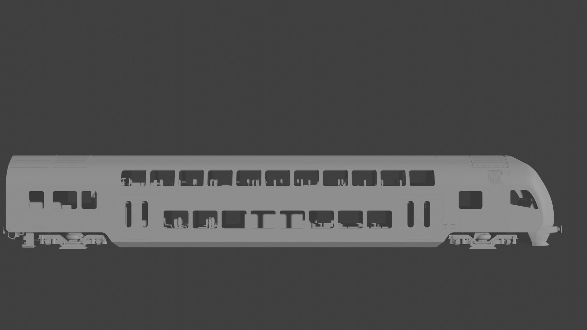 H0 1-87 scale Doppelstockwagen DABpbzfa 767 3D print model_4