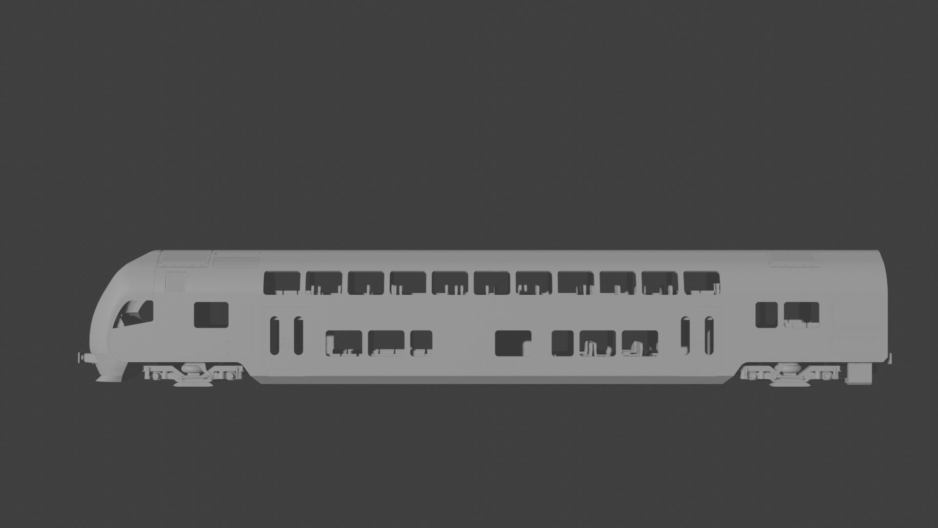 H0 1-87 scale Doppelstockwagen DABpbzfa 767 3D print model_2