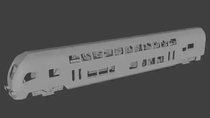 H0 1-87 scale Doppelstockwagen DABpbzfa 767 3D print model