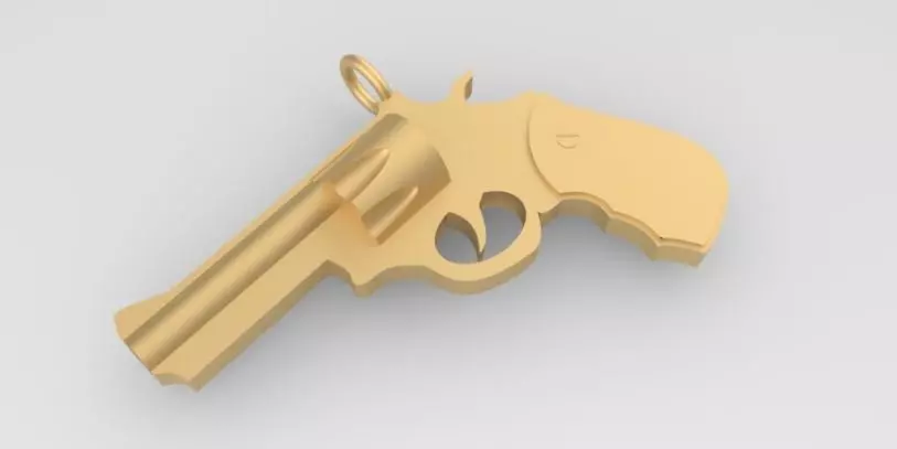 Revolver Pendant Cal 38 special 3D print model_0