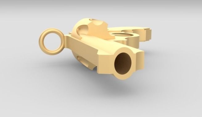 Revolver Pendant Cal 38 special 3D print model_2