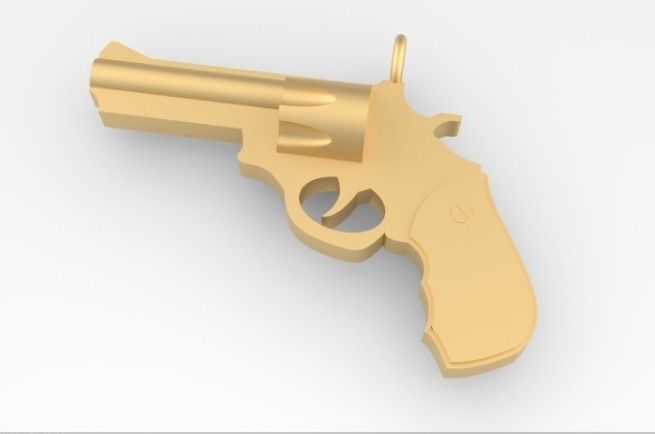 Revolver Pendant Cal 38 special 3D print model_1