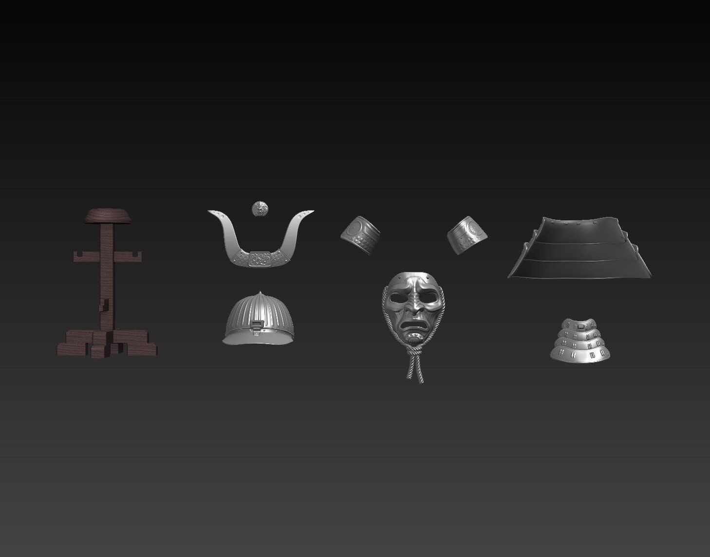 Samurai helmet - Kabuto   3D print model_9