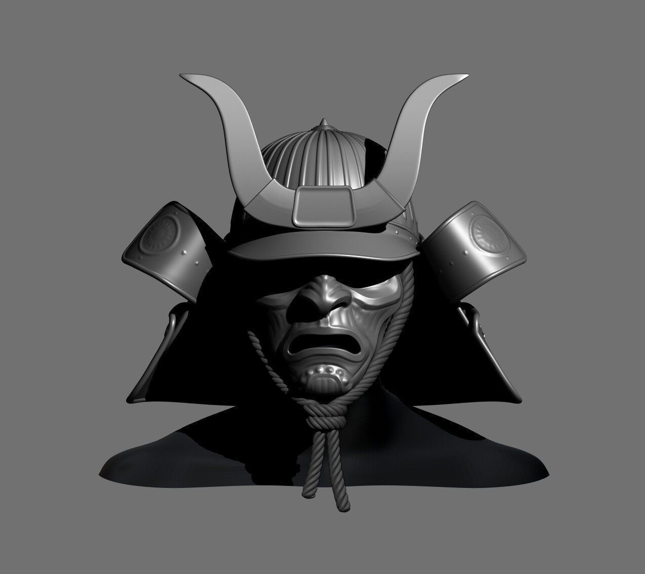 Samurai helmet - Kabuto   3D print model_5