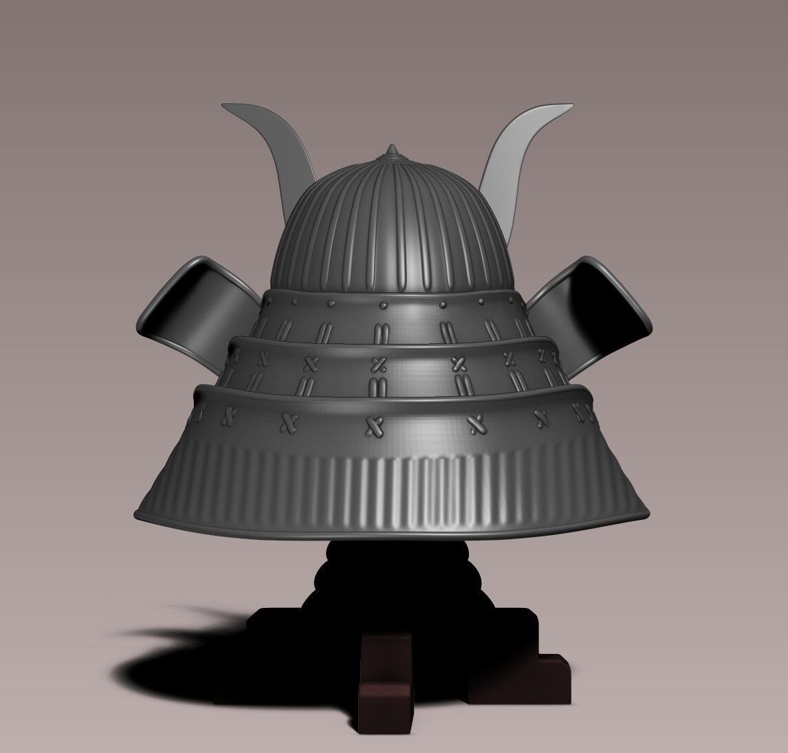 Samurai helmet - Kabuto   3D print model_6