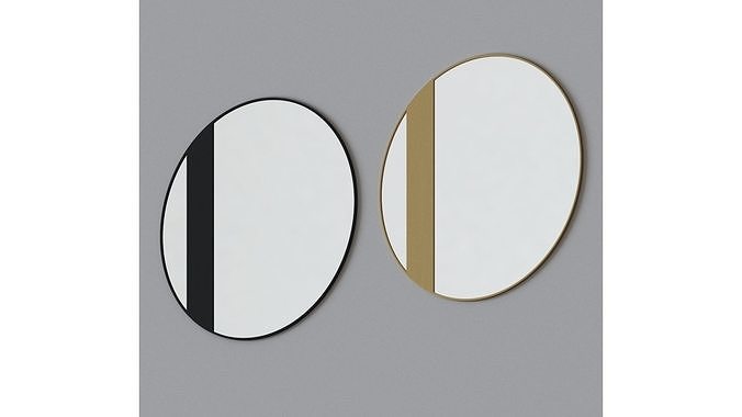 Cadet 30 Inch Round Accent Mirror by Varaluz 3D model