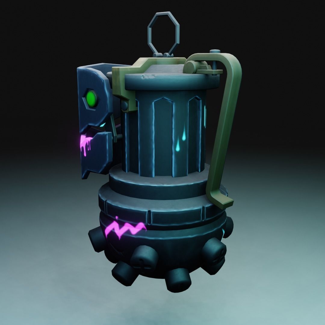 Jinx Grenade Low-poly 3D model_7
