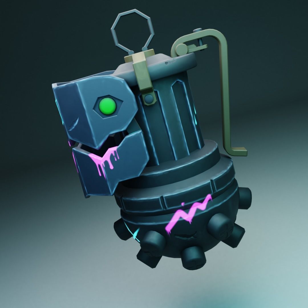 Jinx Grenade Low-poly 3D model_13