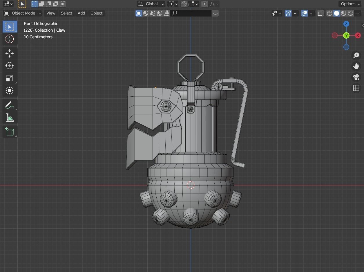Jinx Grenade Low-poly 3D model_2