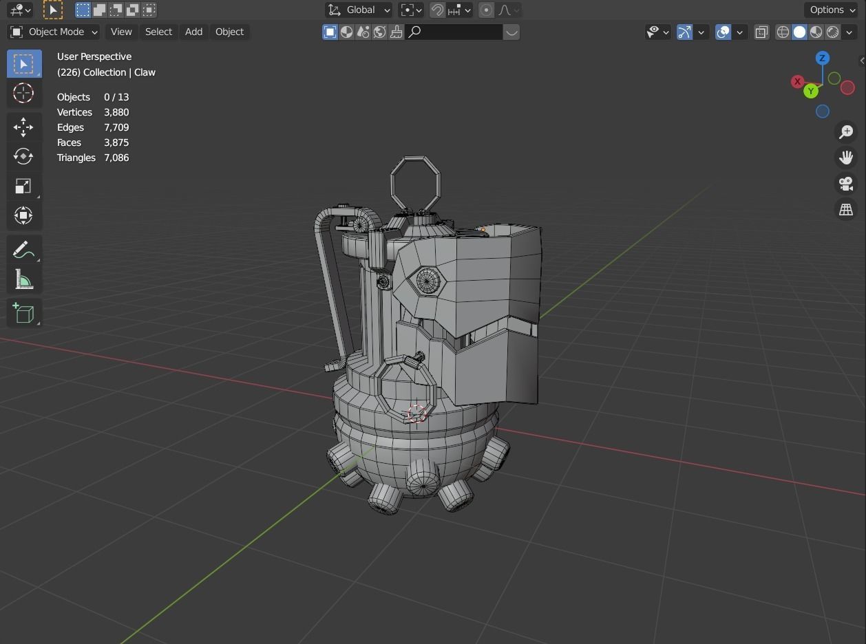 Jinx Grenade Low-poly 3D model_4