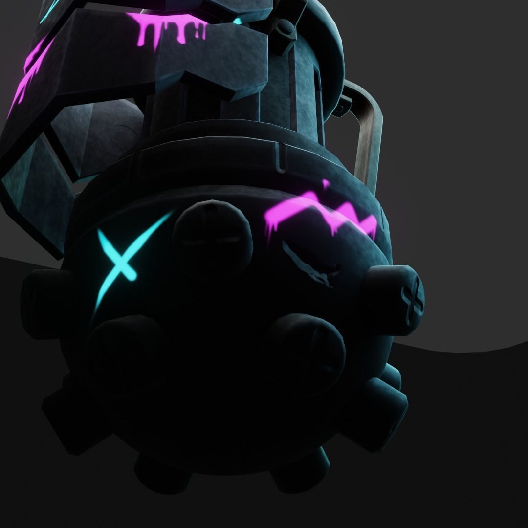 Jinx Grenade Low-poly 3D model_9