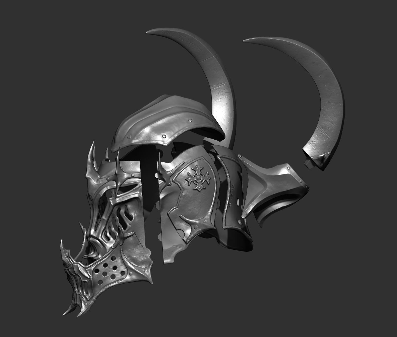 Fantasy Helmet I 3D print model_3