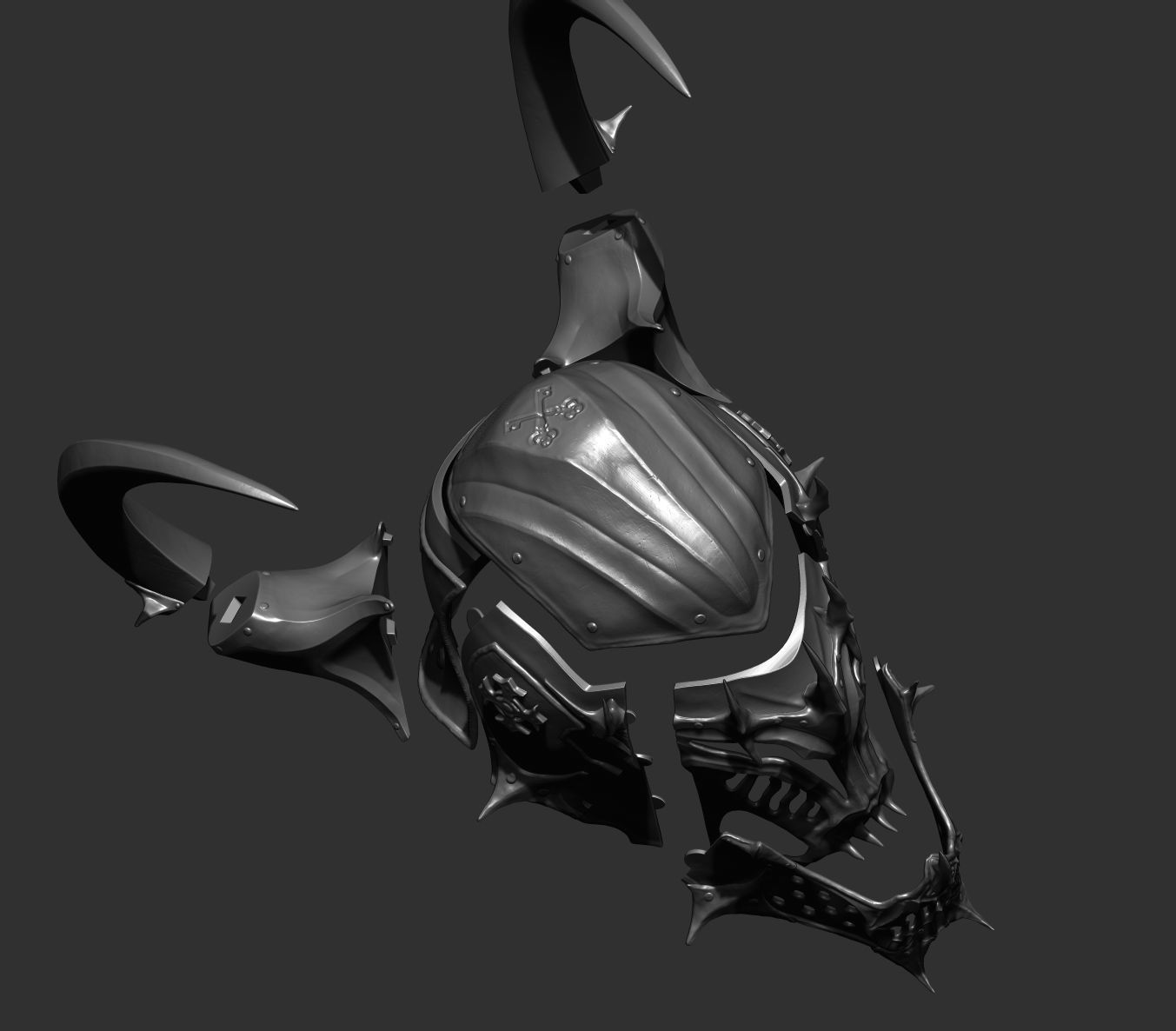 Fantasy Helmet I 3D print model_4