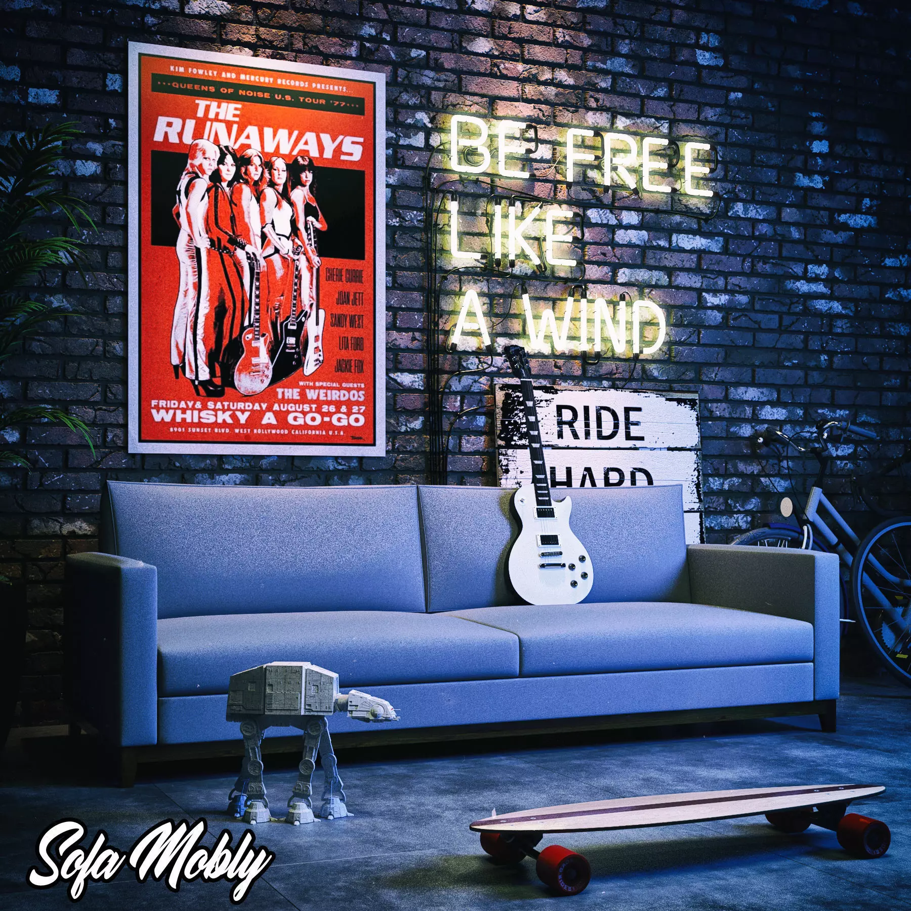 SOFA MOBLY 3D model
