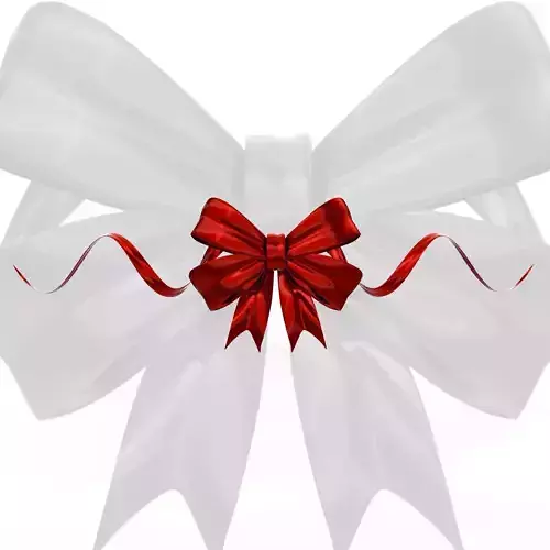 Ribbon gift ornament - 3d model