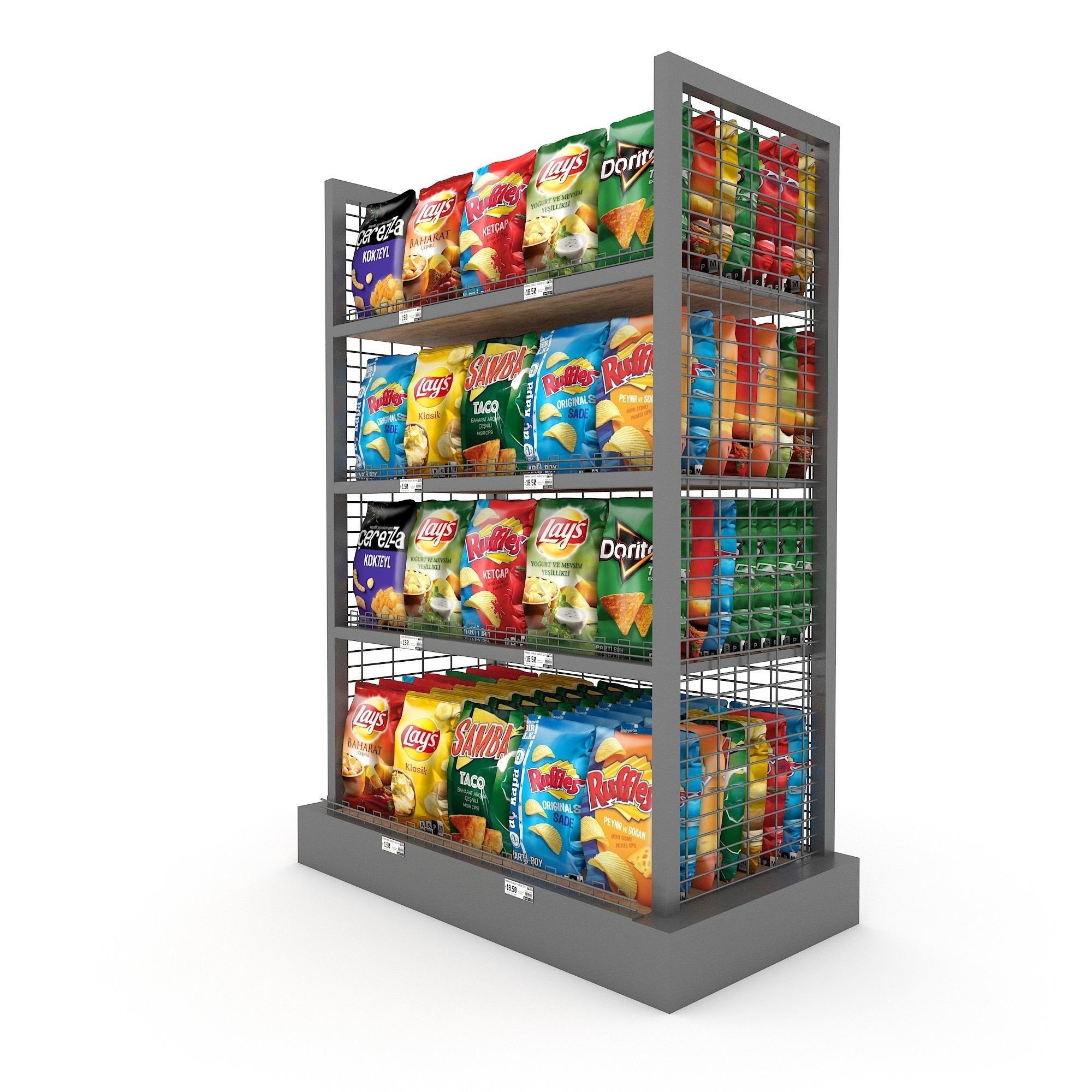 The cips store model Low-poly 3D model_1