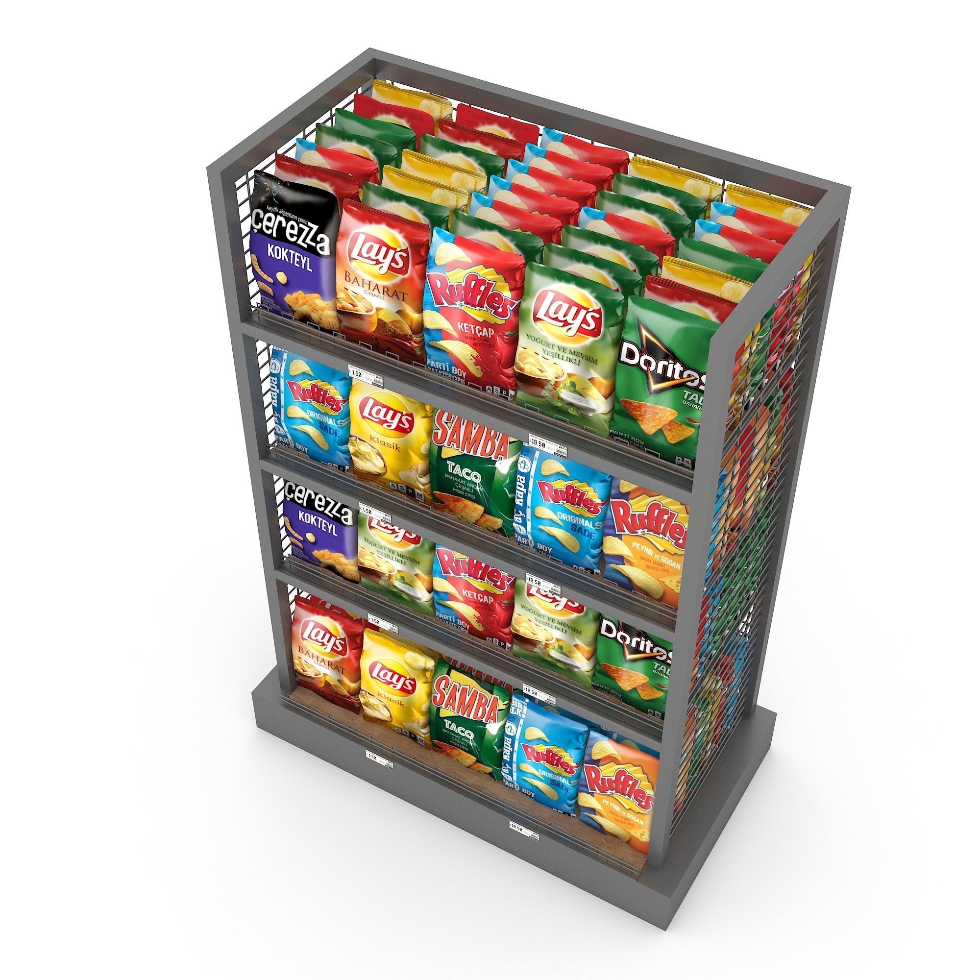 The cips store model Low-poly 3D model_3