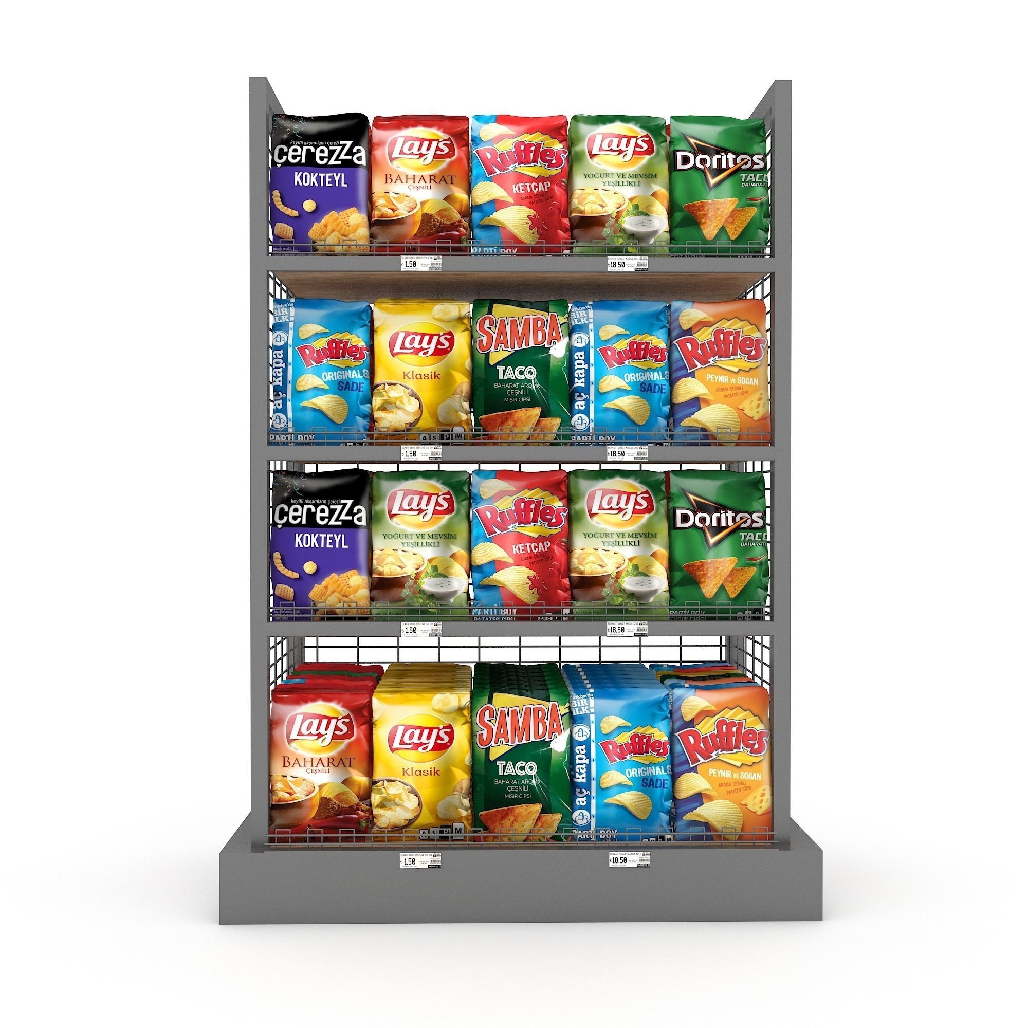 The cips store model Low-poly 3D model_2