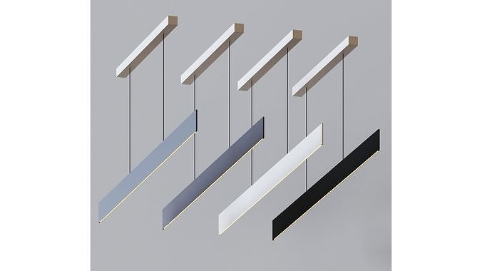 After 8 Linear Pendant Light by Molto Luce 3D model