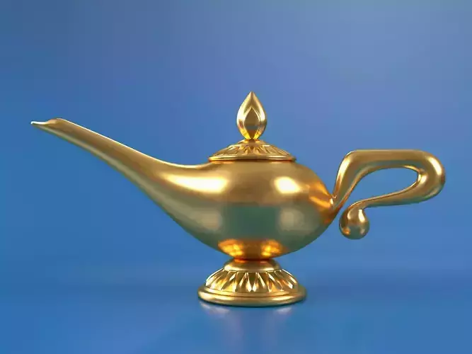 Aladdin Genie  Lamp 3D print model