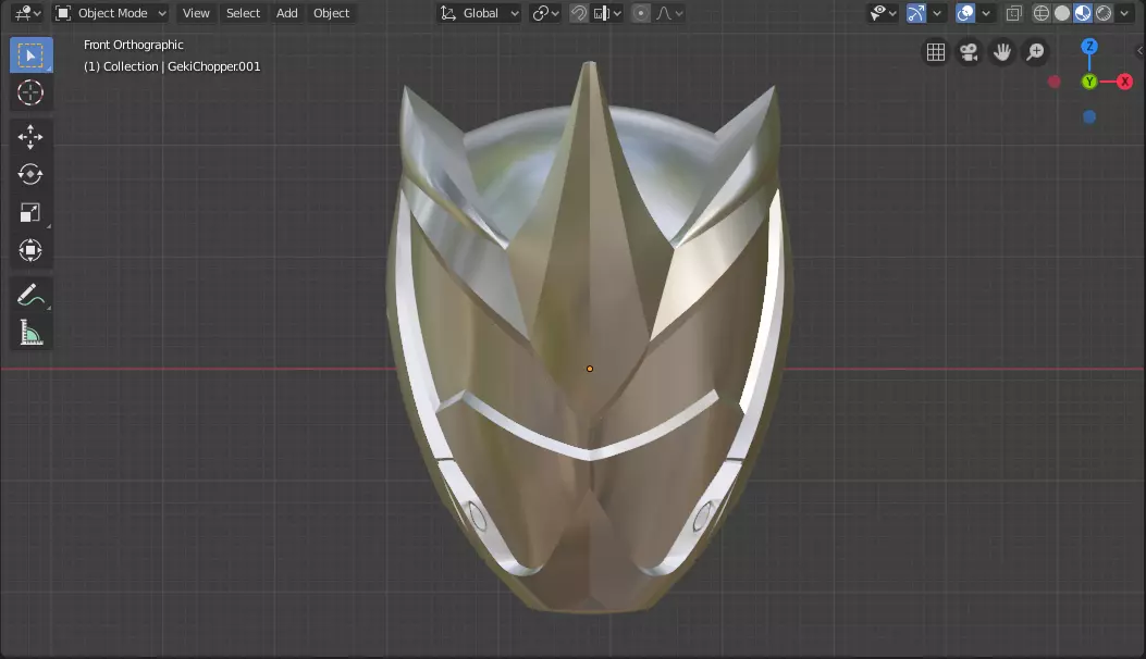 Geki Chopper - Rhino Ranger Helmet 3D print model