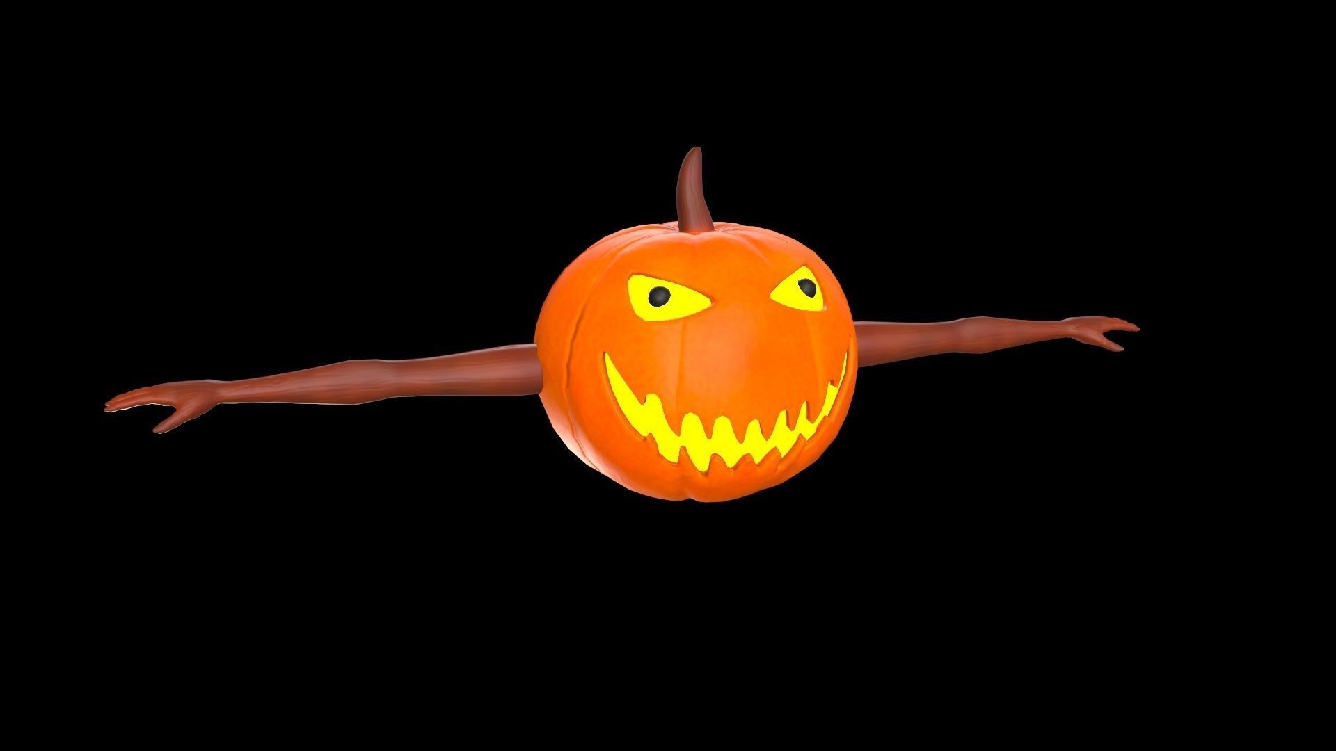 Pumpkin Halloween 3D model_17